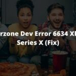 Warzone Dev Error 6634 Xbox Series X